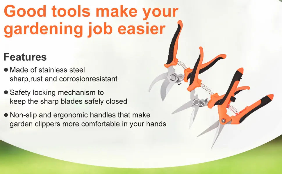 7 pcs garden shears Stainless steel