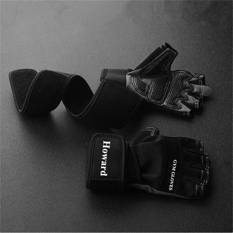 Half Finger Bodybuilding Gym Gloves