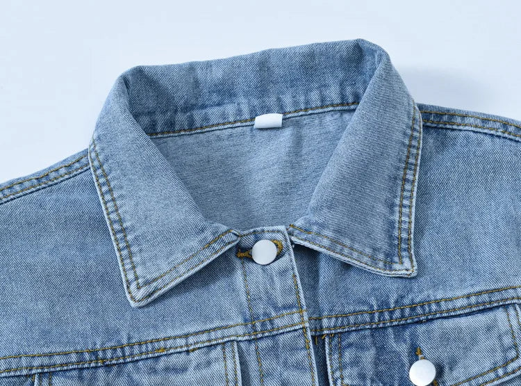 Denim Woman Jacket Winter 2024 Oversize Jean Jacket Long Sleeve Turn-down Collar Female Outerwear Fall Loose Korean Fashion
