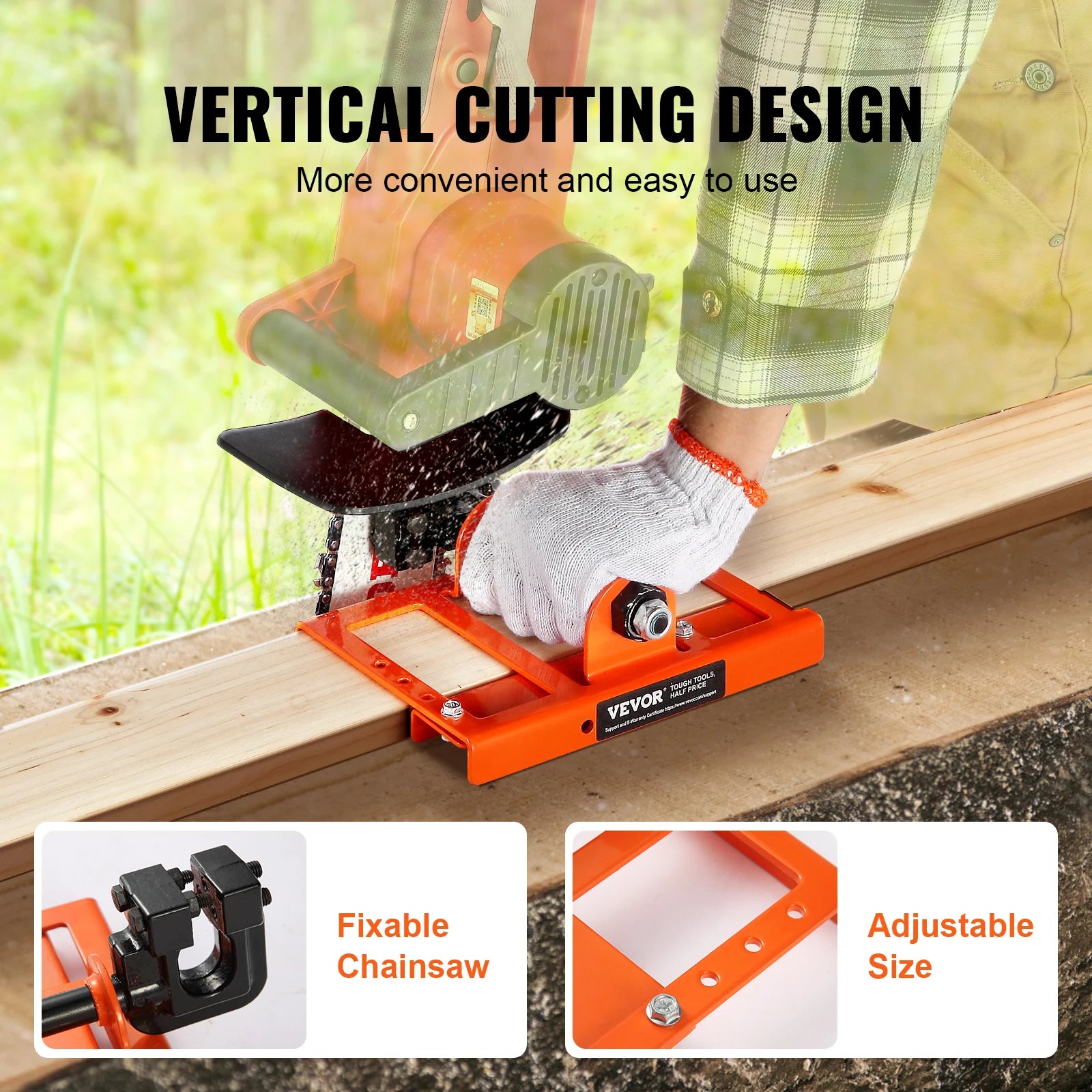Chainsaw Mill Vertical Lumber Cutting Guide