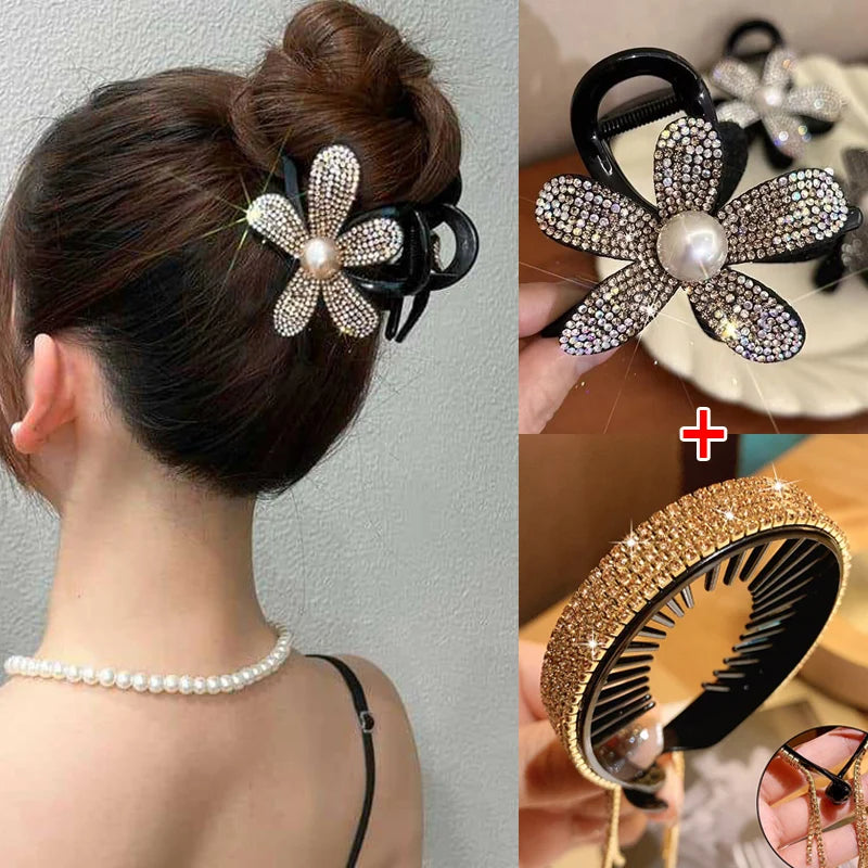 Rhinestone Hair Claw Clip