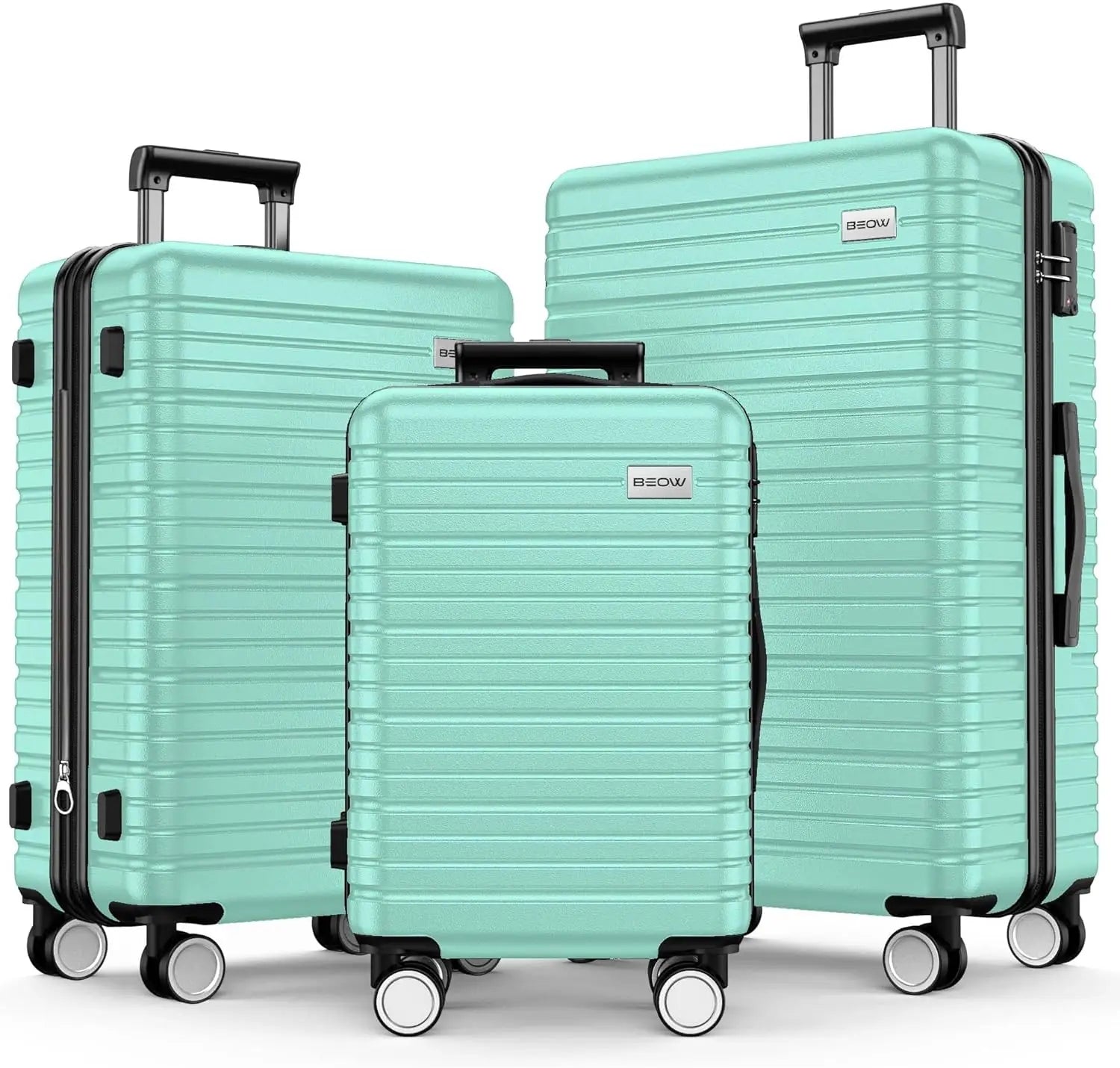 3 Piece 20/24/28 Inch Hardside Lightweight Suitcases