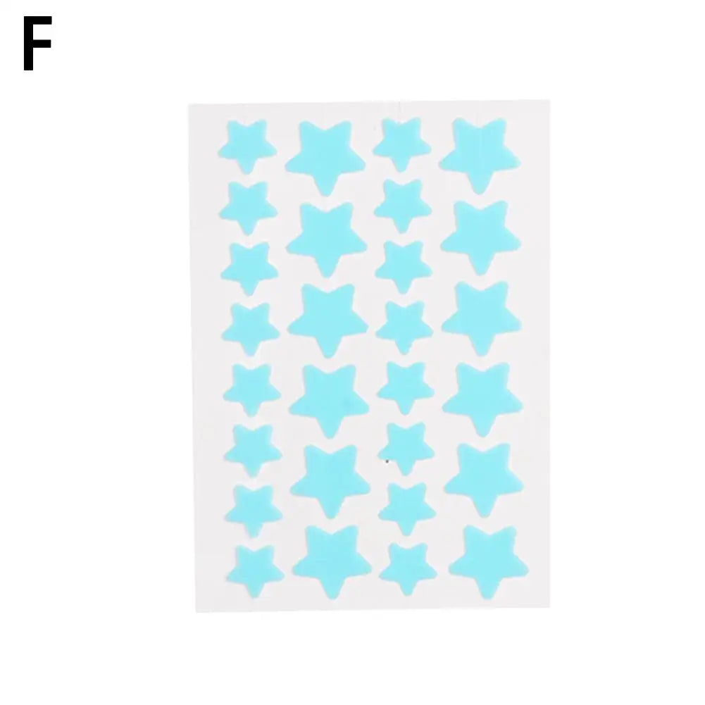 28Pcs Colorful Cute Star Shaped Acne Treatment Sticker