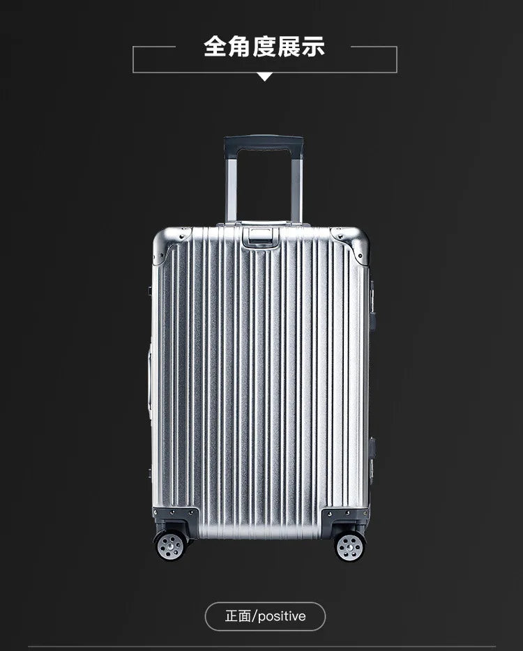 100% Aluminum-magnesium alloy Travel Suitcase