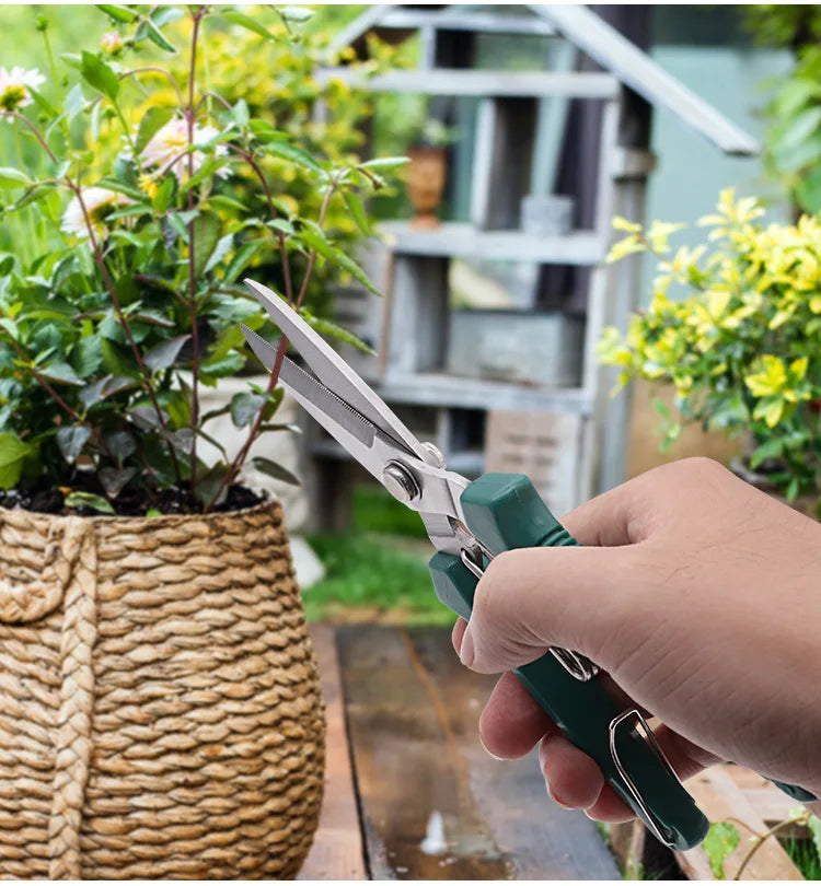 Stainless Steel Non Slip Handle Garden Scissors