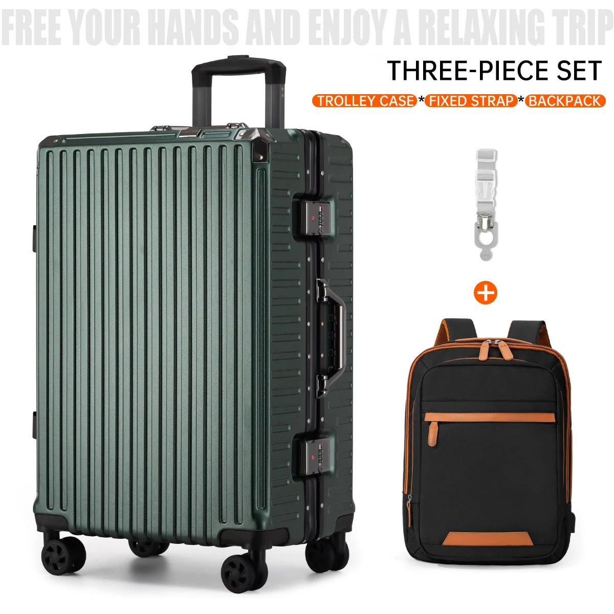 Aluminum Frame Rolling Luggage Case