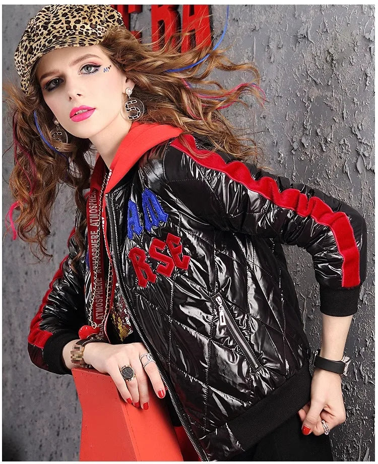 Winter coat for women, diamond checkered cotton jacket lightweight, thick top,  jacke for women   Woman clothing  winter coat