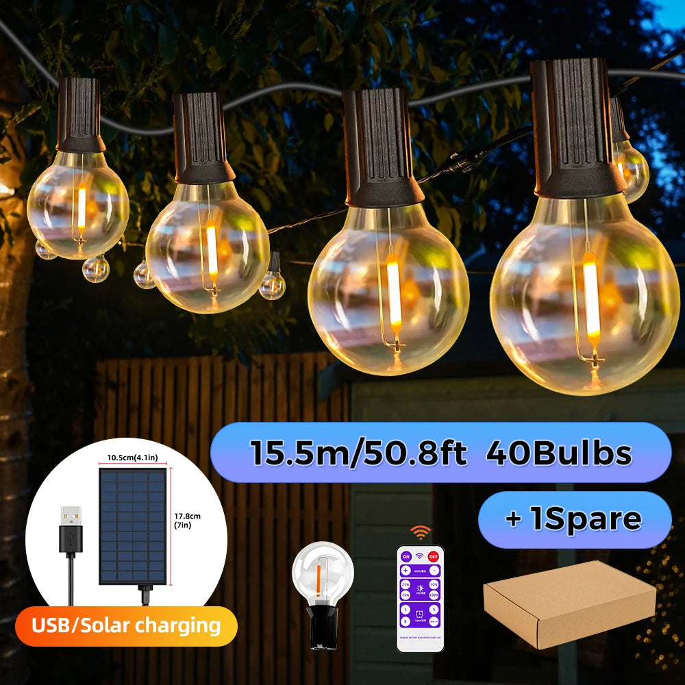 Outdoor Solar String Lights