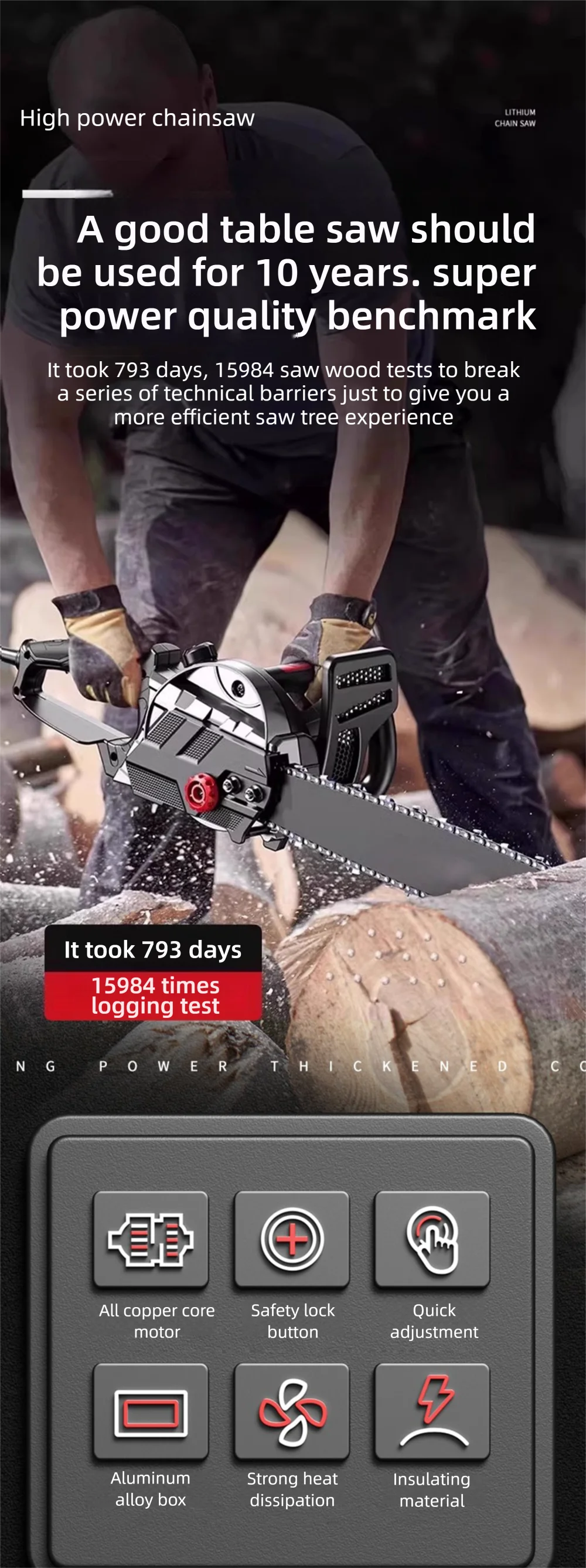 16 Inch High Power Electric Chain Saw