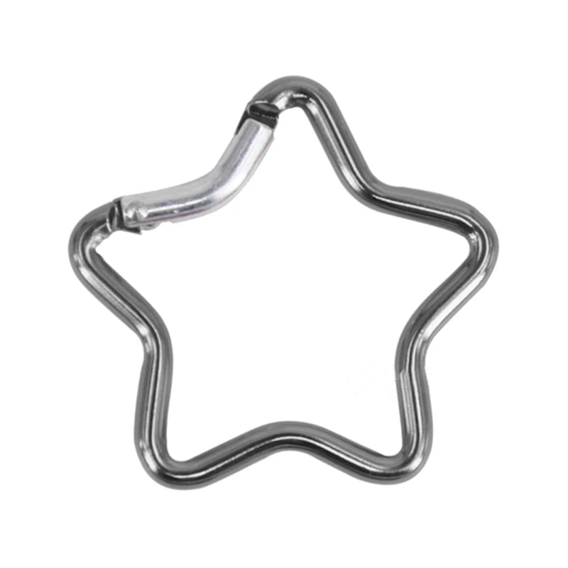 Aluminum Outdoor Star Shaped Spring Locking Carabiner Clip