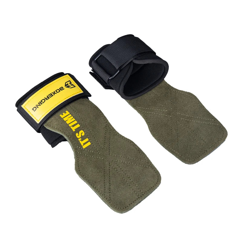 Cowhide Gym Gloves Grips