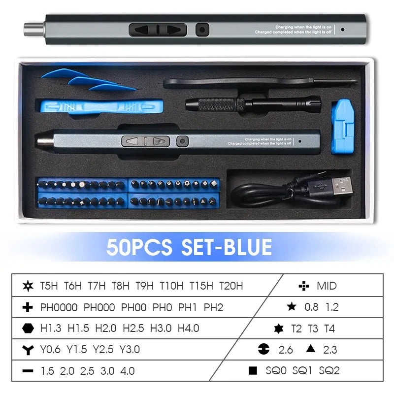 Cordless Electric Screwdriver Set
