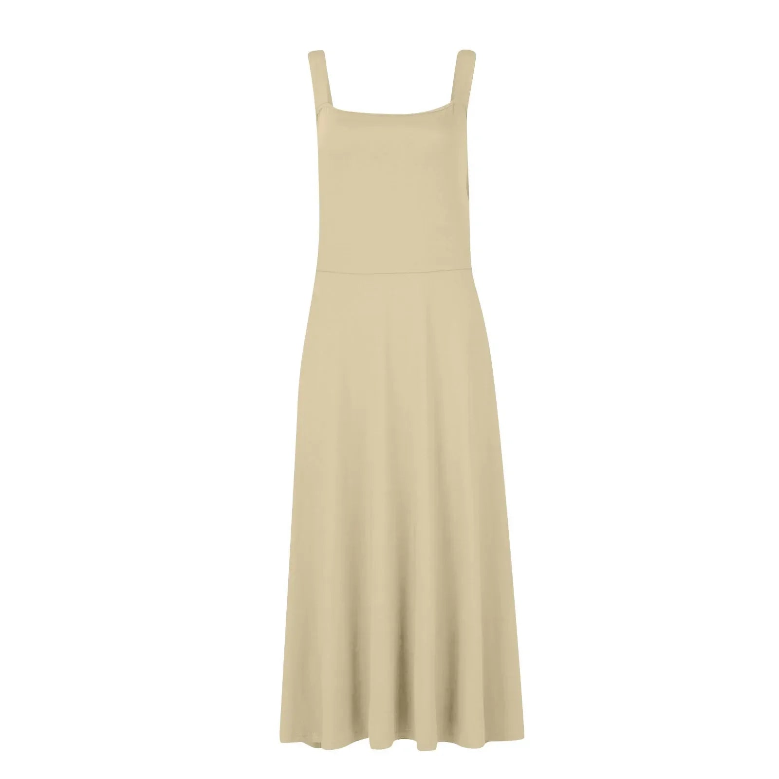Women's Sleeveless Square Neck Back Lace Dress
