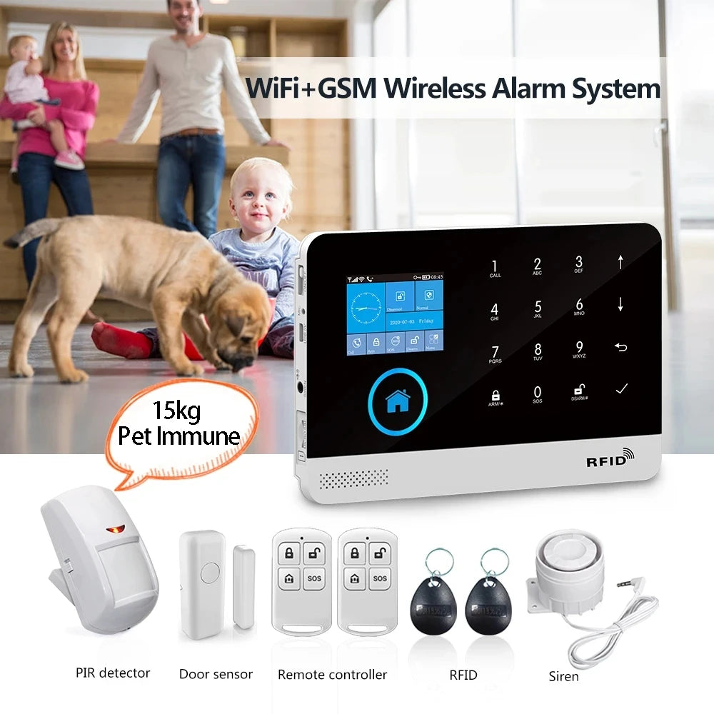 4G wireless security alarm