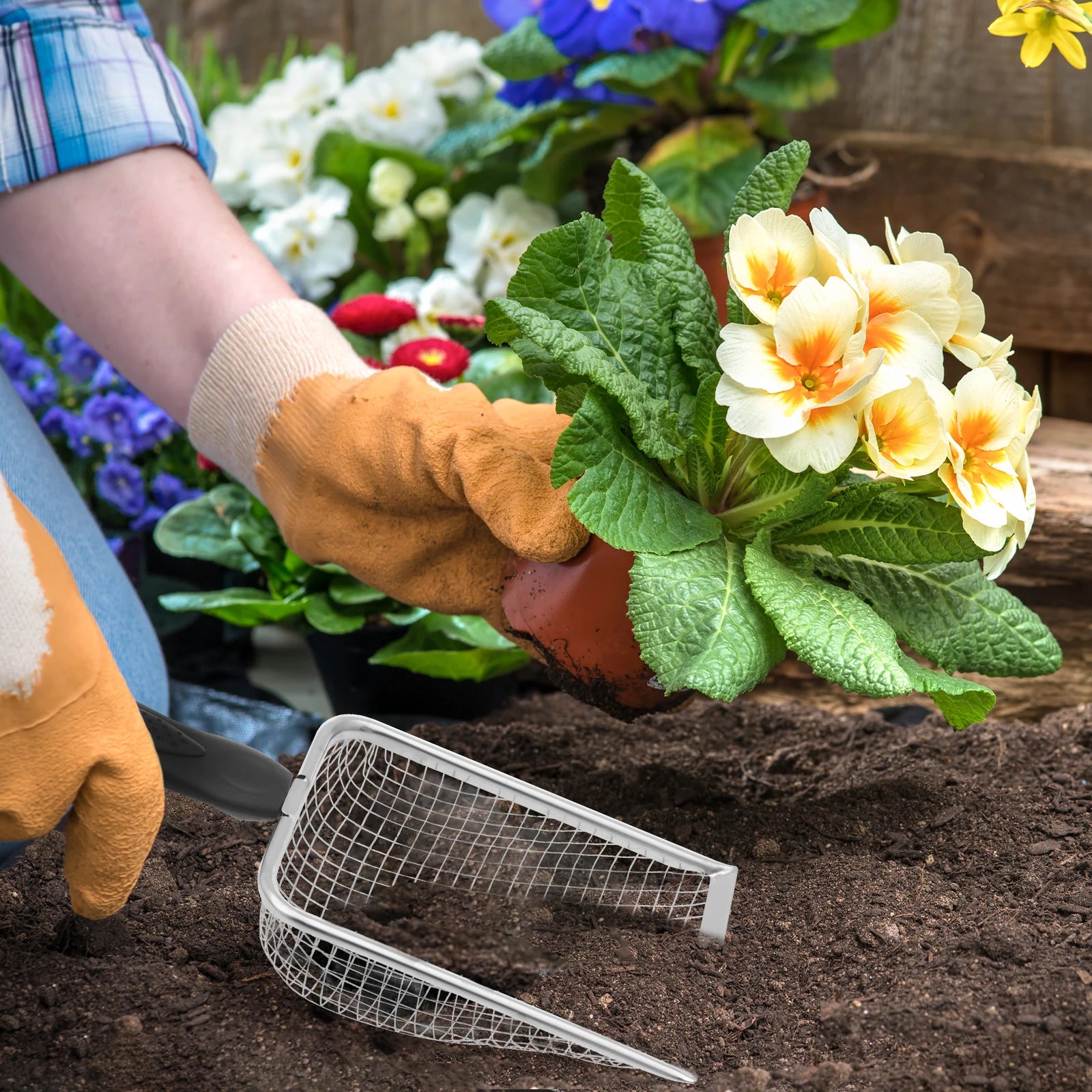 3/4Pcs Gardening Soil Sifters