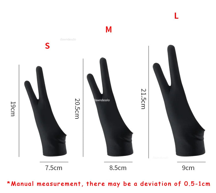 Anti-touch Two-Finger Hand Painting Gloves