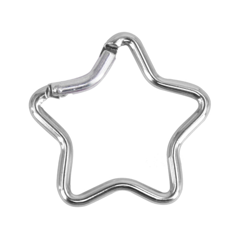 Aluminum Outdoor Star Shaped Spring Locking Carabiner Clip