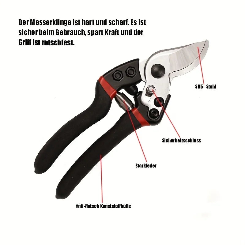 Heavy-Duty Carbon Steel Pruning Shears