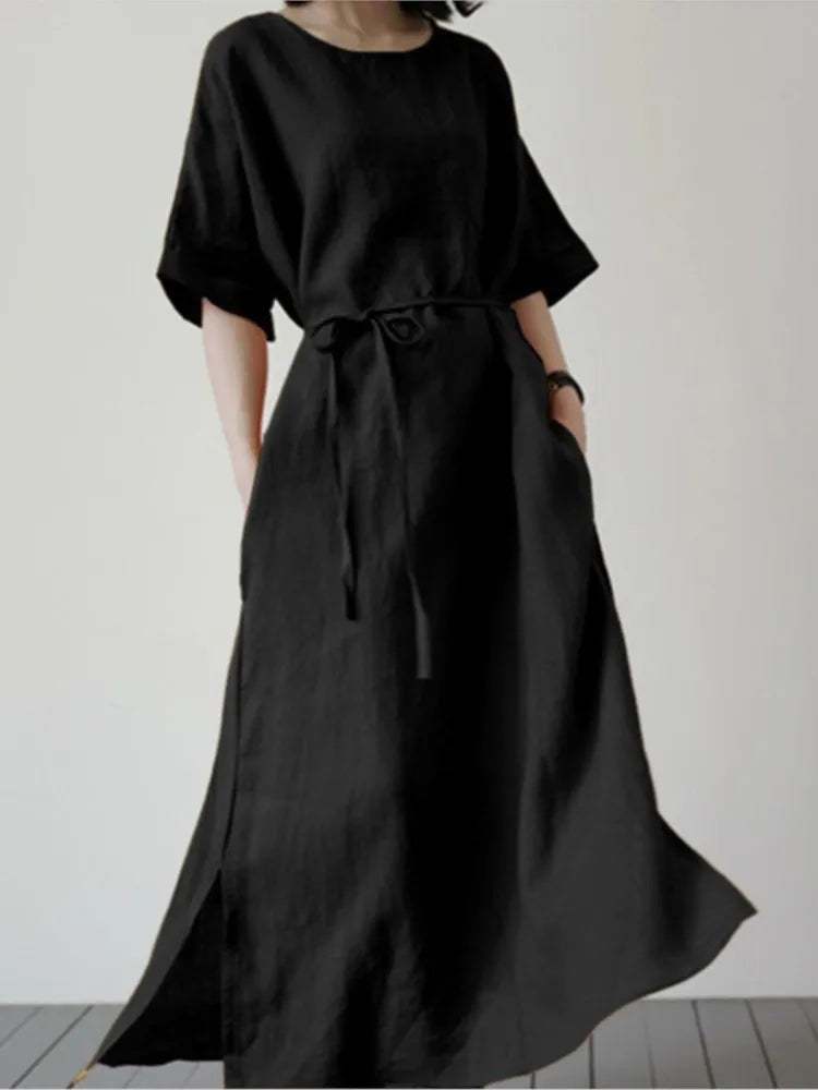 Women's Cotton Linen Dress