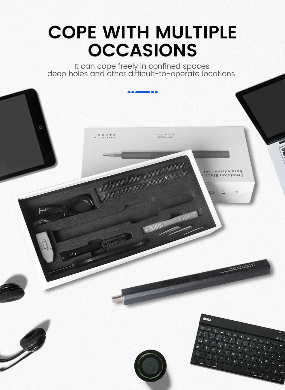 Cordless Electric Screwdriver Set
