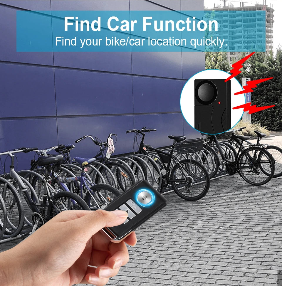 Wireless Vibration Bike Alarm