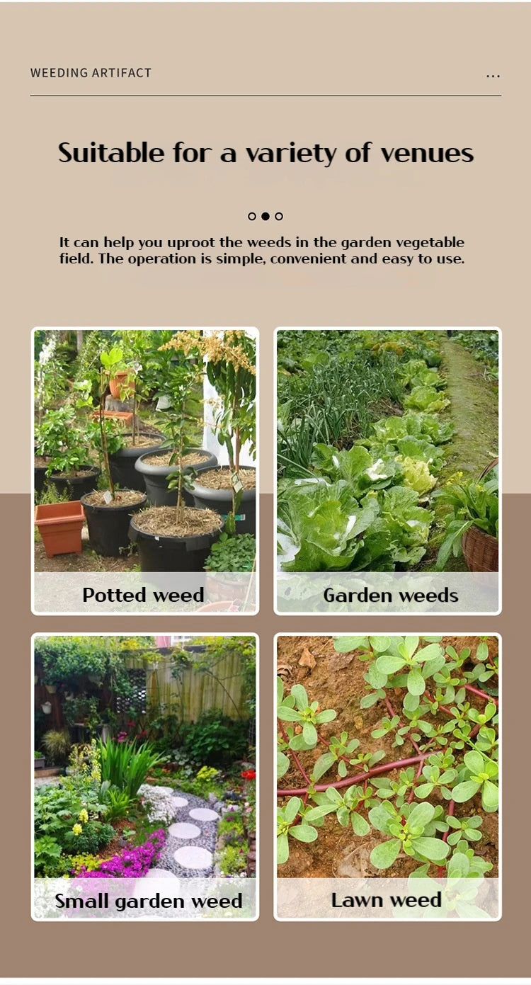 Portable standing weeder