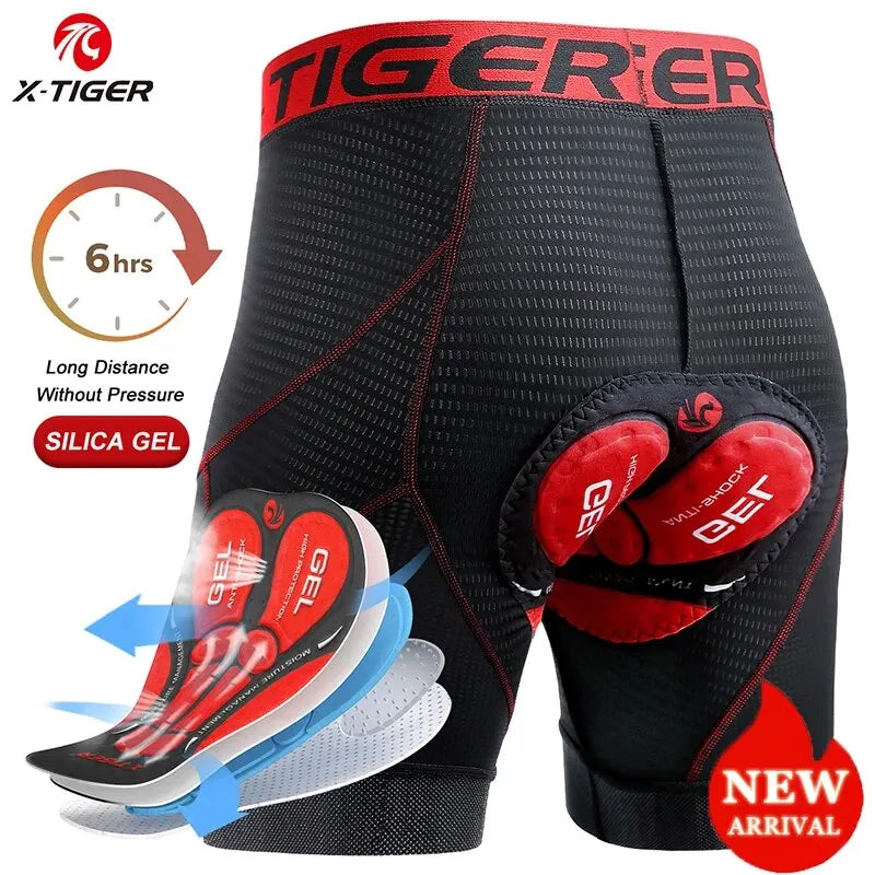 Mesh Cycling Underwear Gel Pad Shockproof MTB Bike Shorts
