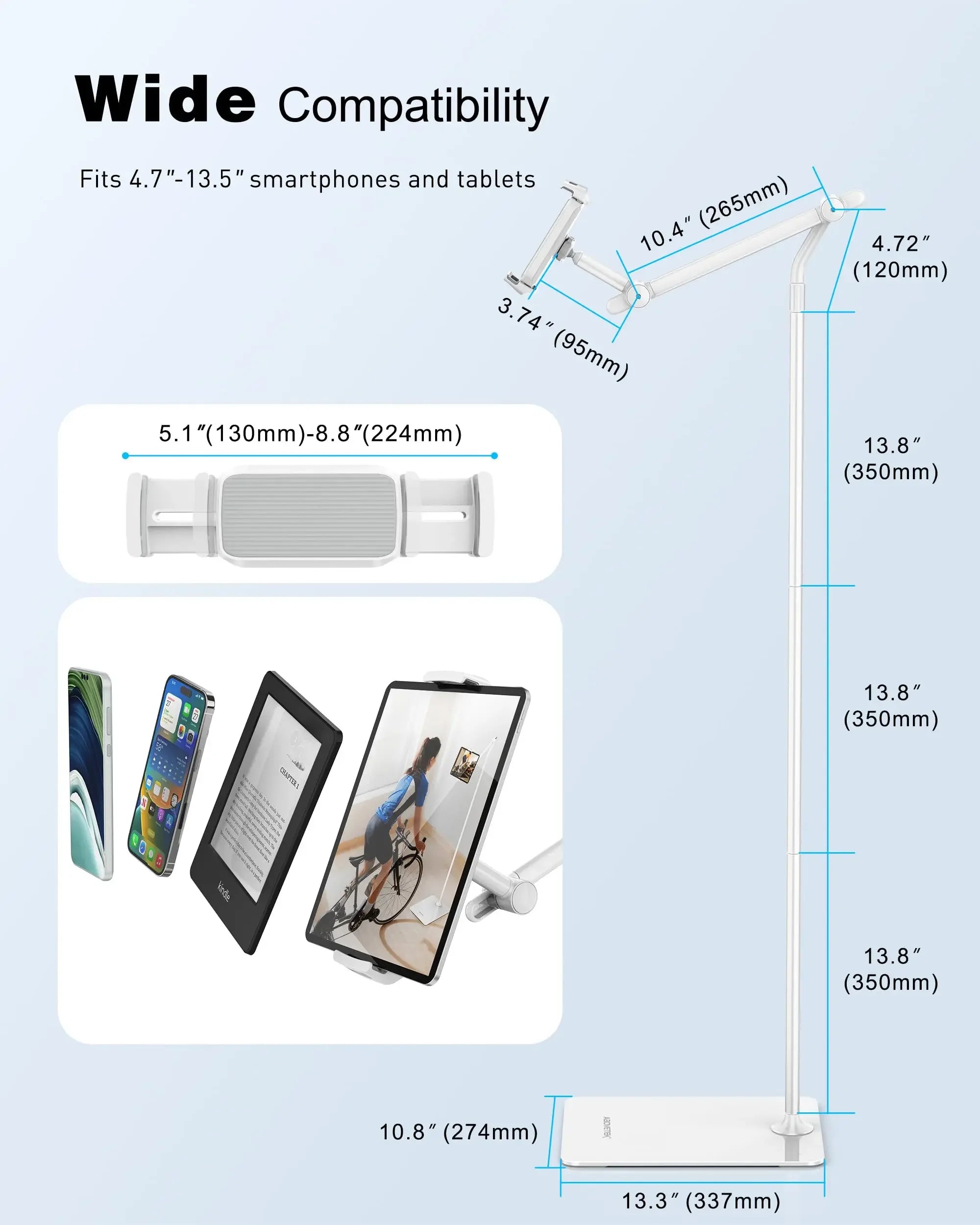 Adjustable Floor Stand for IPhone & IPad