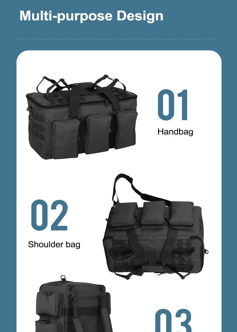 55L Luggage Duffel Bag Camping Backpack