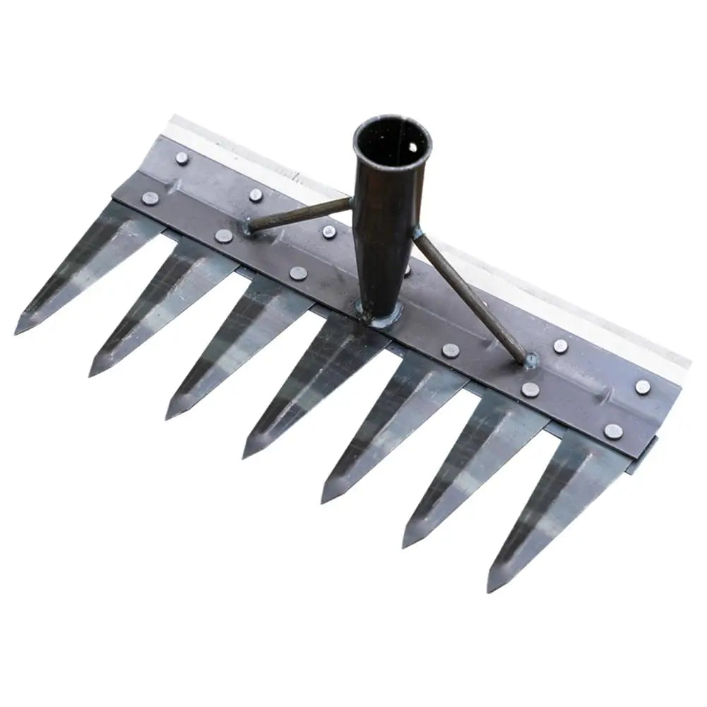 Heavy-Duty Steel Garden Hand Weeding Rake