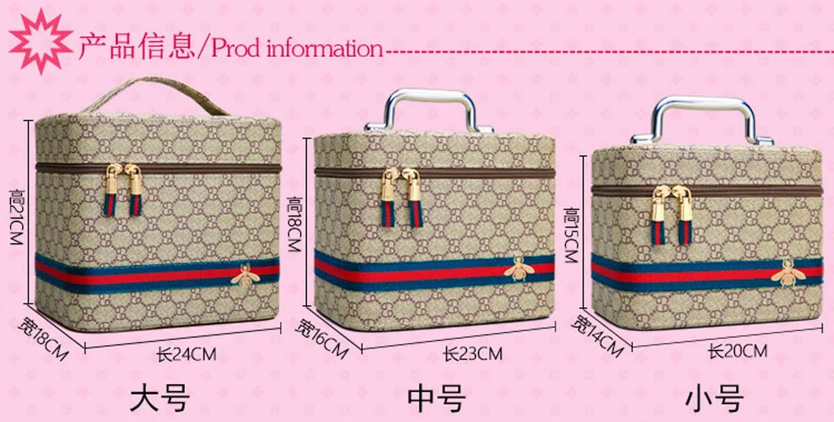 Leather cosmetic case