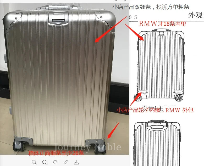 Aluminum-magnesium alloy Travel Suitcase
