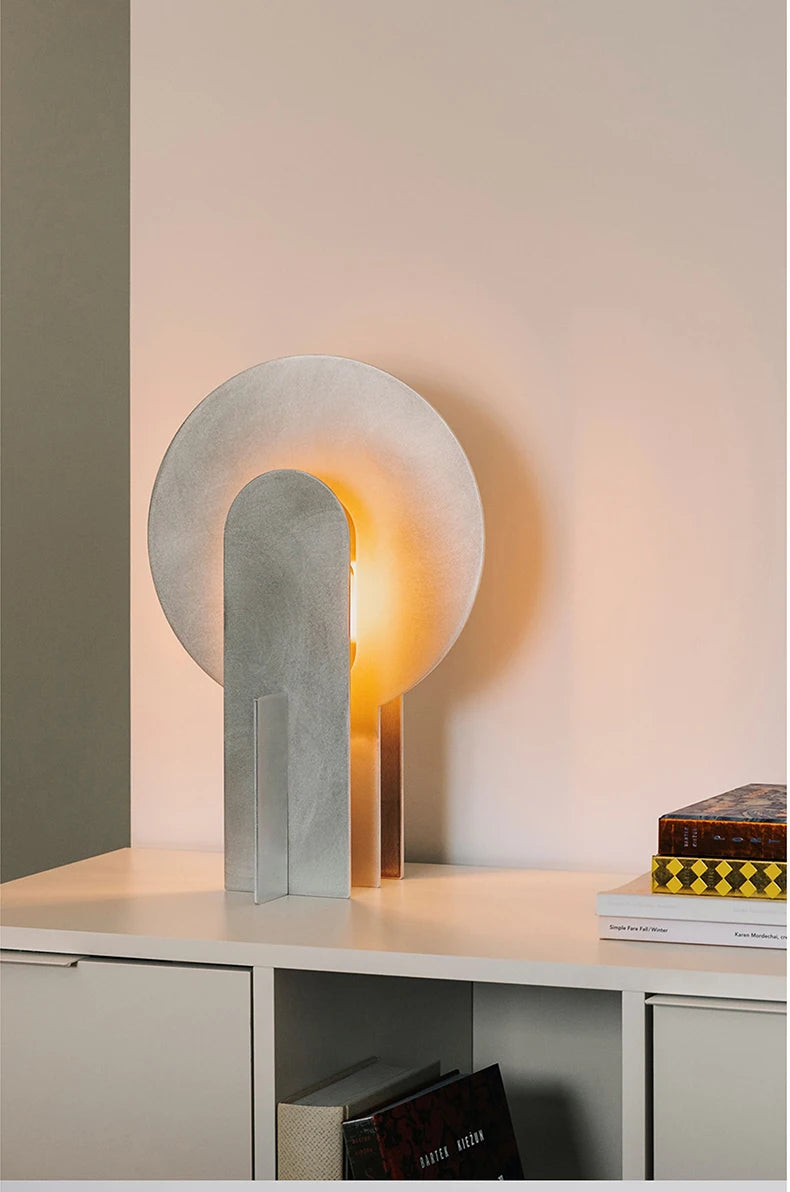 Mid century Aluminum table lamp