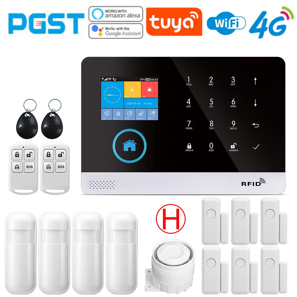 4G wireless security alarm
