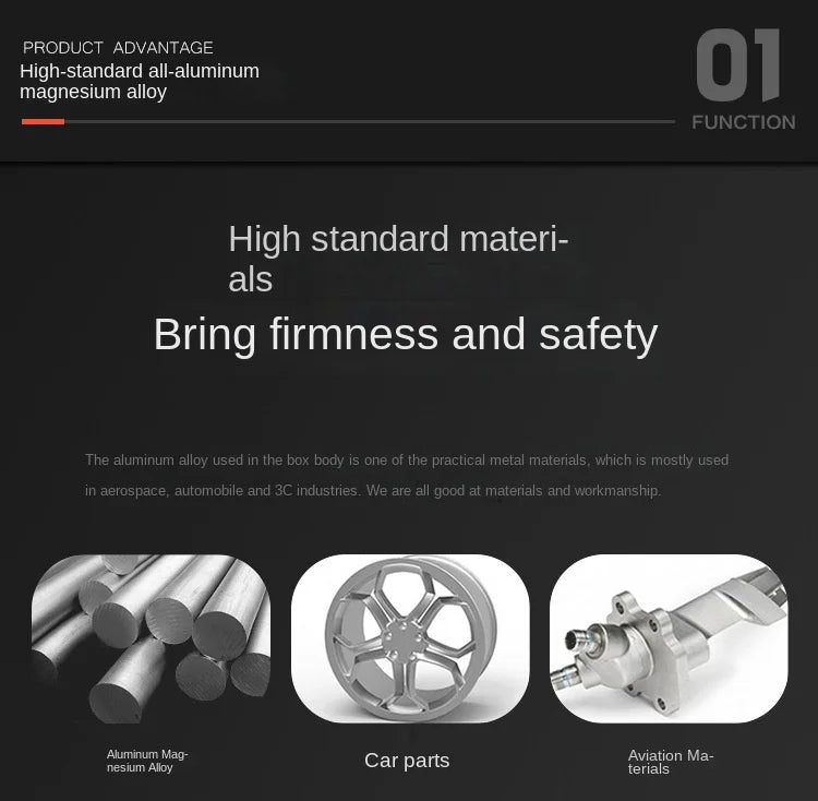 100% Aluminum-magnesium alloy Travel Suitcase