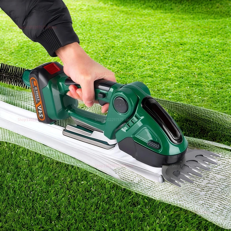 2 IN 1 Cordless Electric Hedge Trimmer