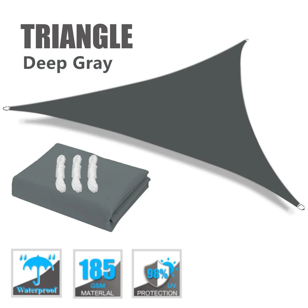 Waterproof Triangle Sun Shade Sail Canopy