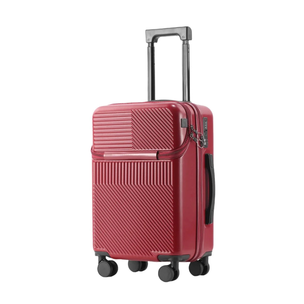 1 piece combination lock carry-on multi-purpose travel luggage