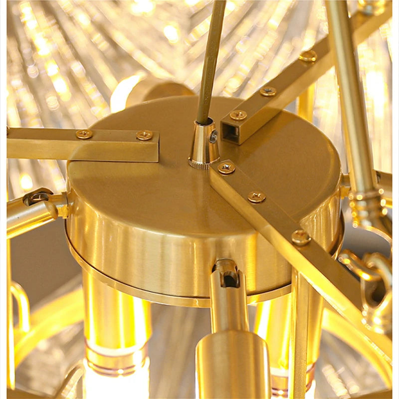 France Retro Pendant Crystal Chandelier