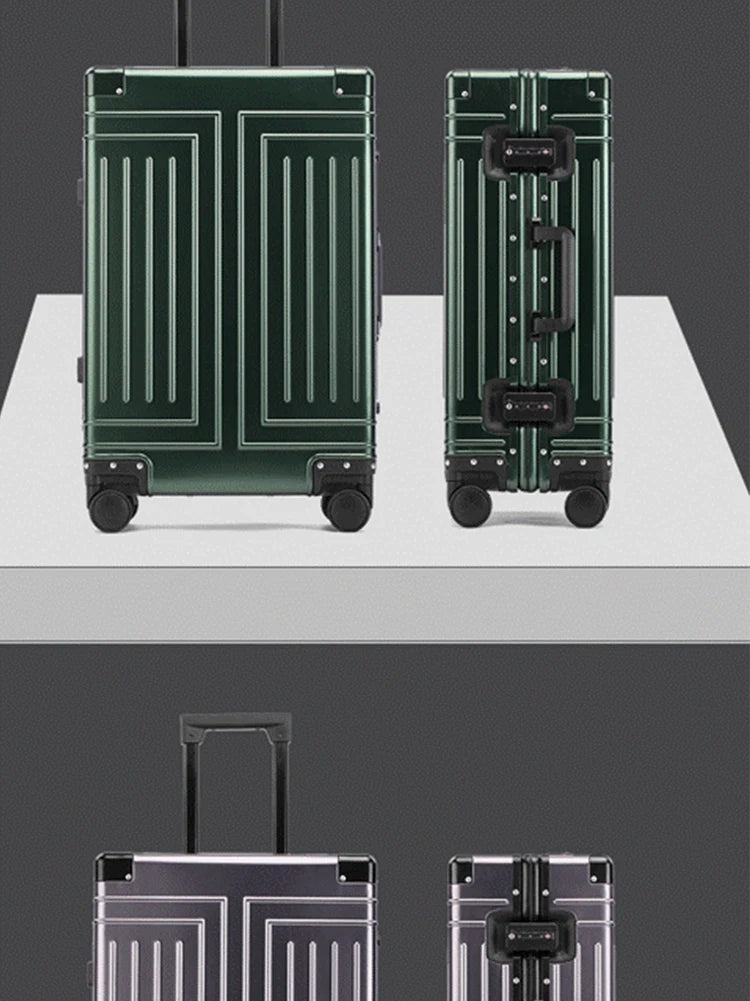 100% Aluminum-magnesium Travel Suitcase