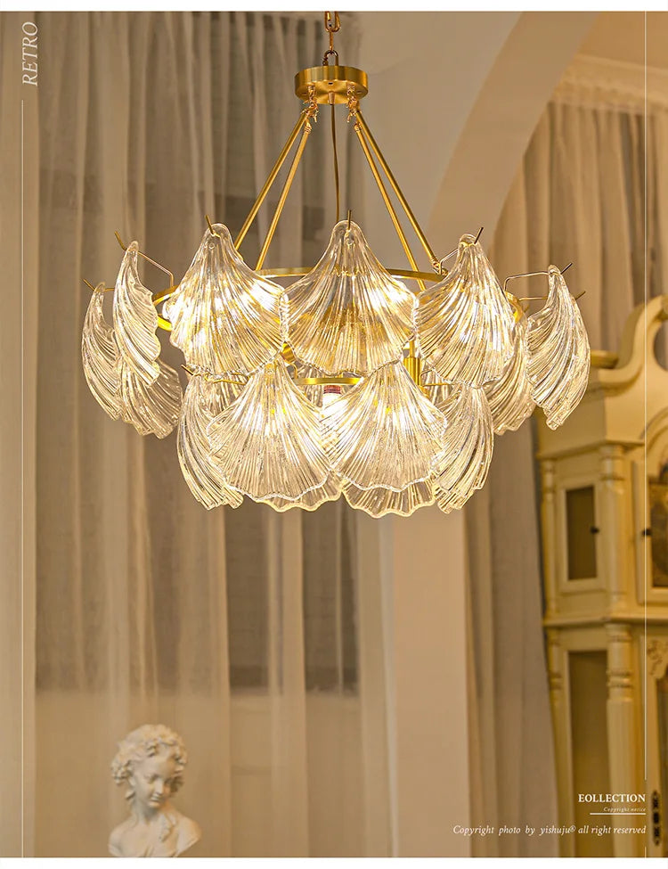 France Retro Pendant Crystal Chandelier