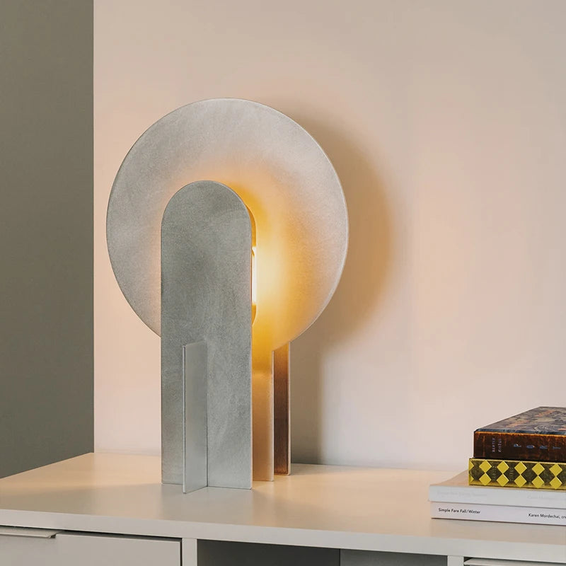 Mid century Aluminum table lamp