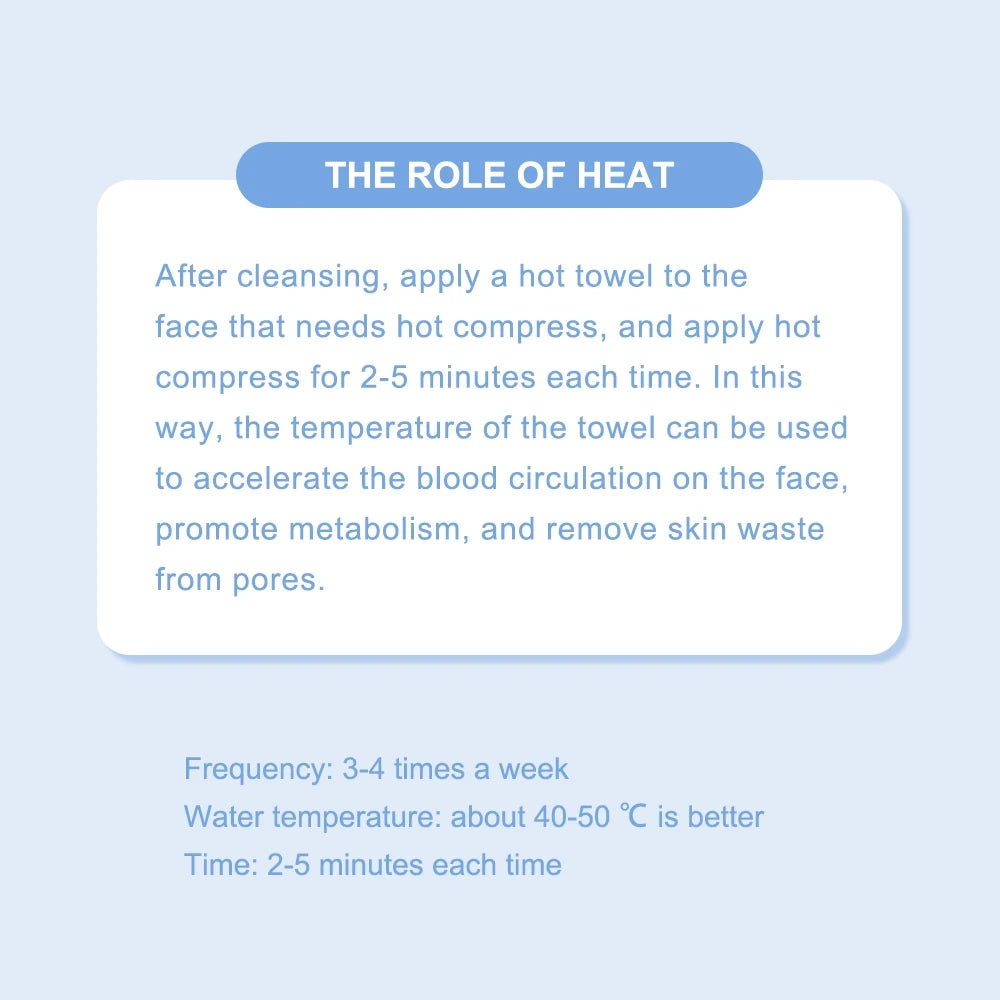 1Pcs Cotton Hot Compress Face Towel