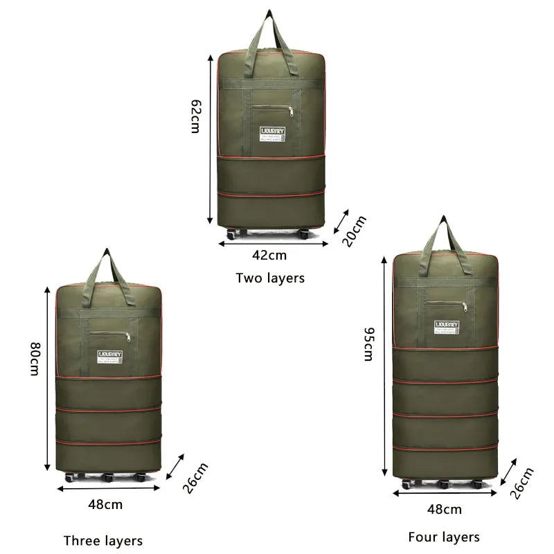 Folding travel bag