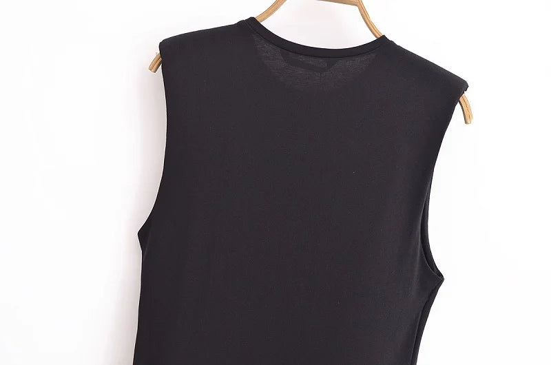 2025 Woman Dresses Belt pleated Midi Dress Sleeveless