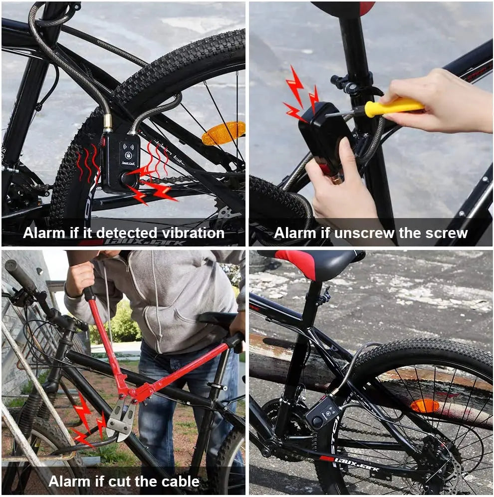 Bluetooth Bike Motorcycle Lock Alarm Security
