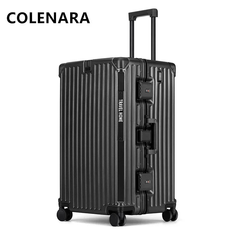 Large Capacity Aluminum Frame Trolley Luggage