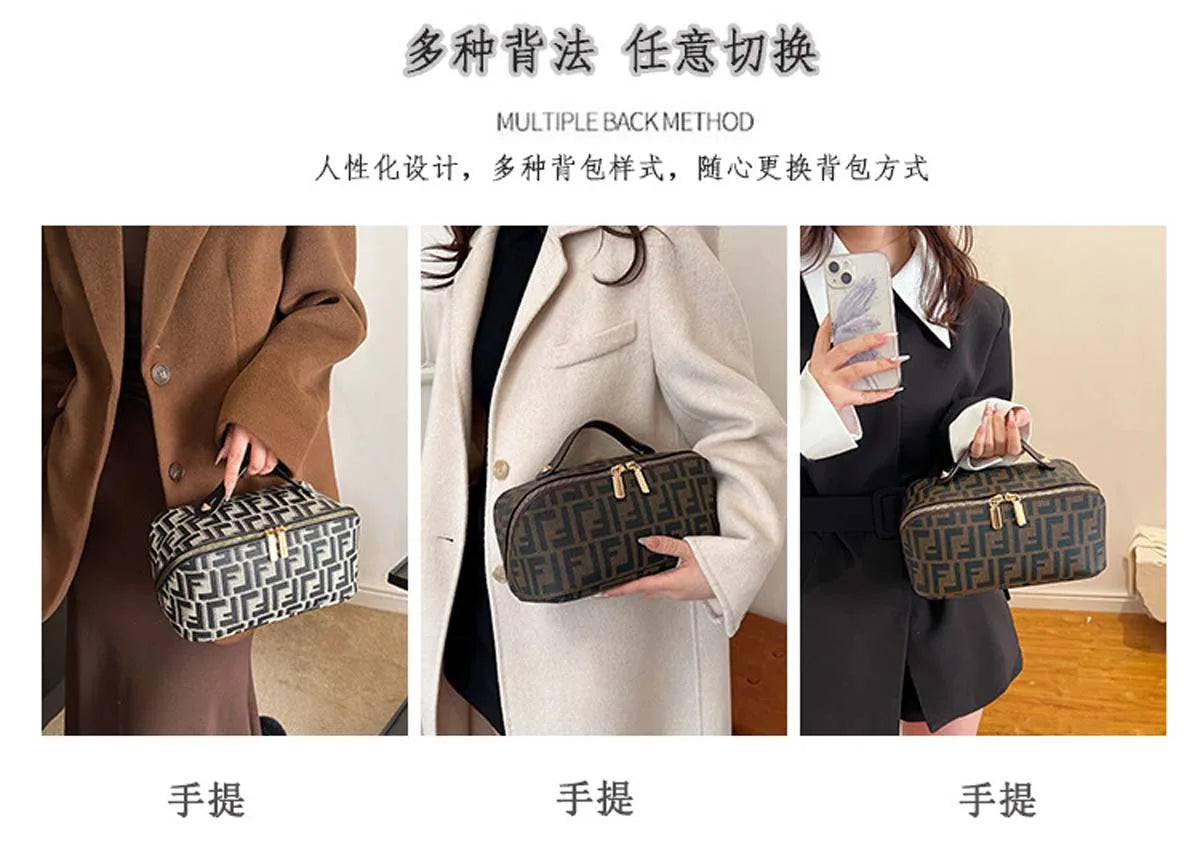 Travel cosmetics division toiletry bag