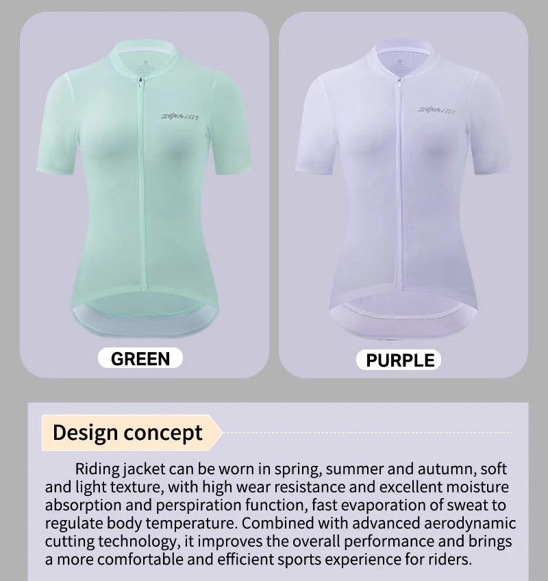Women's cycling sportswear seamless fit short jersey