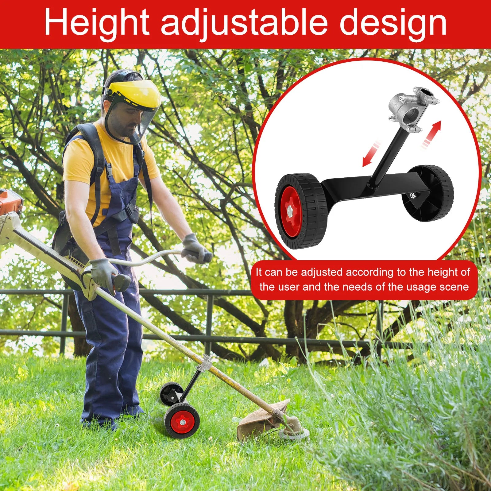 Universal Lawn Mower Support Wheel